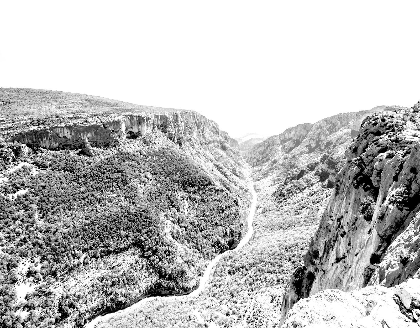 Les Gorges du Verdon vues depuis le belvédère de la Carelle avec ROCKSIDERS